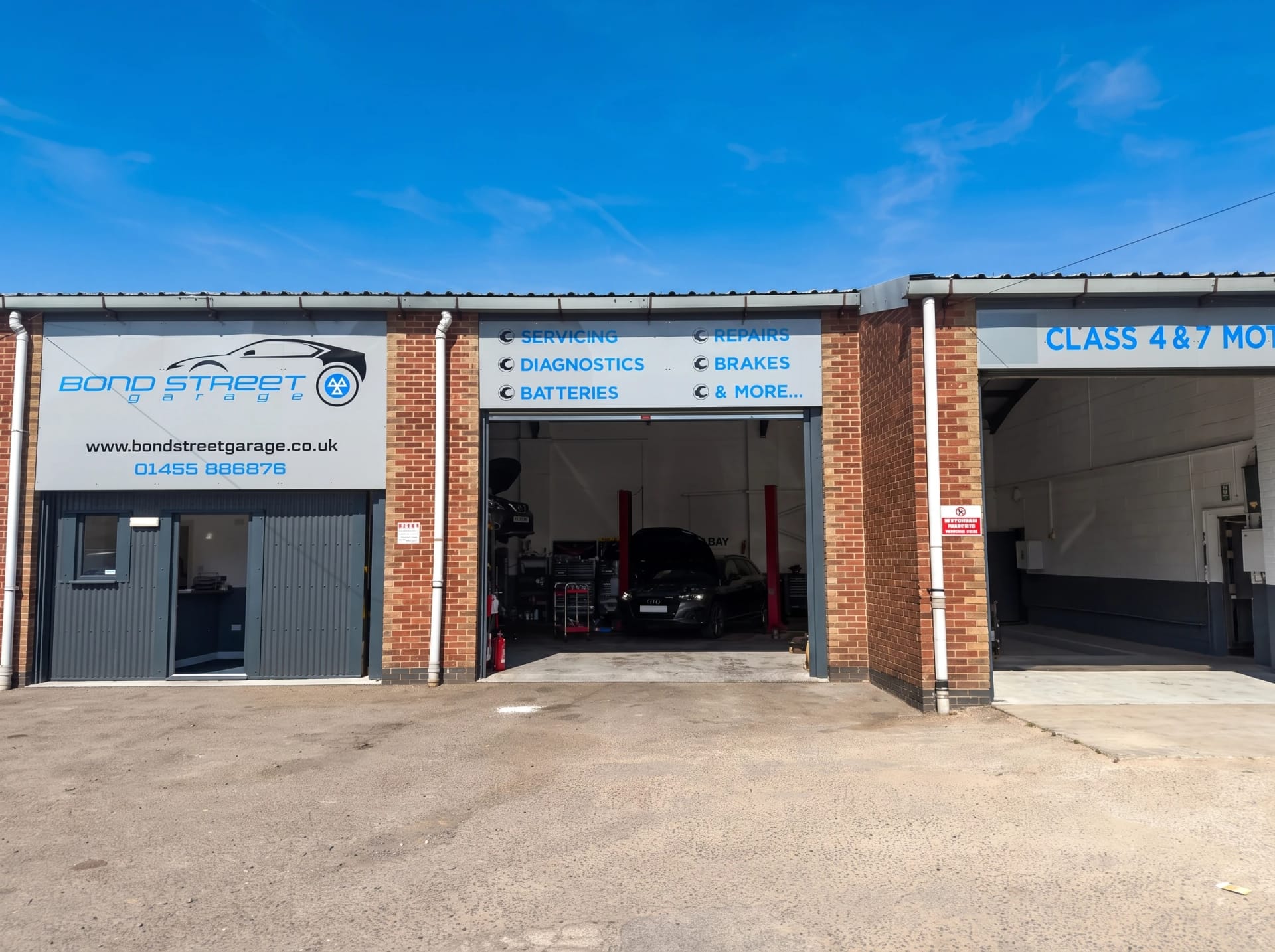 Bond Street Garage from Upper Bond Street, Hinckley
